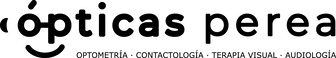 Logotipo de ópticas perea negro